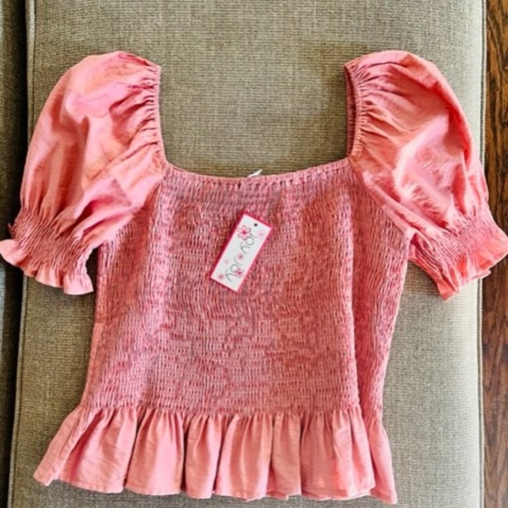 Joy Joy Smock Top Size M